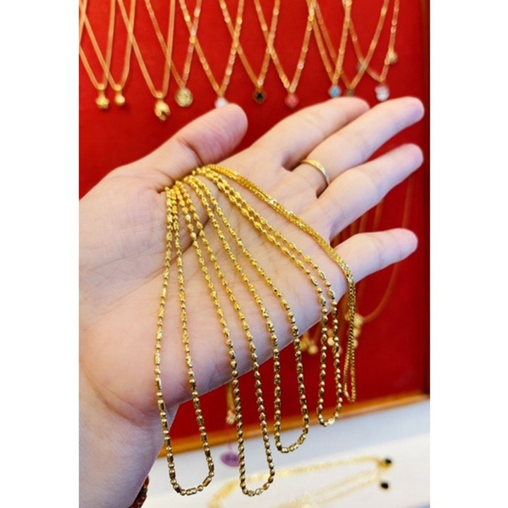 真金双链项链（7.5克）