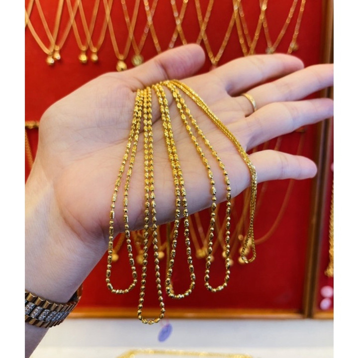 真金双链项链（7.5克）