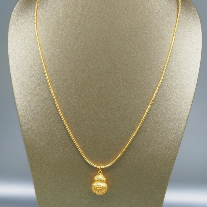 纯金安雅葫芦吊坠 | 永恒优雅