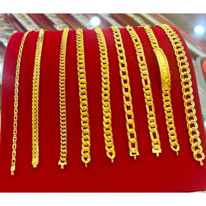 96.5% Pure Gold Twisted Bracelet - KMDGold