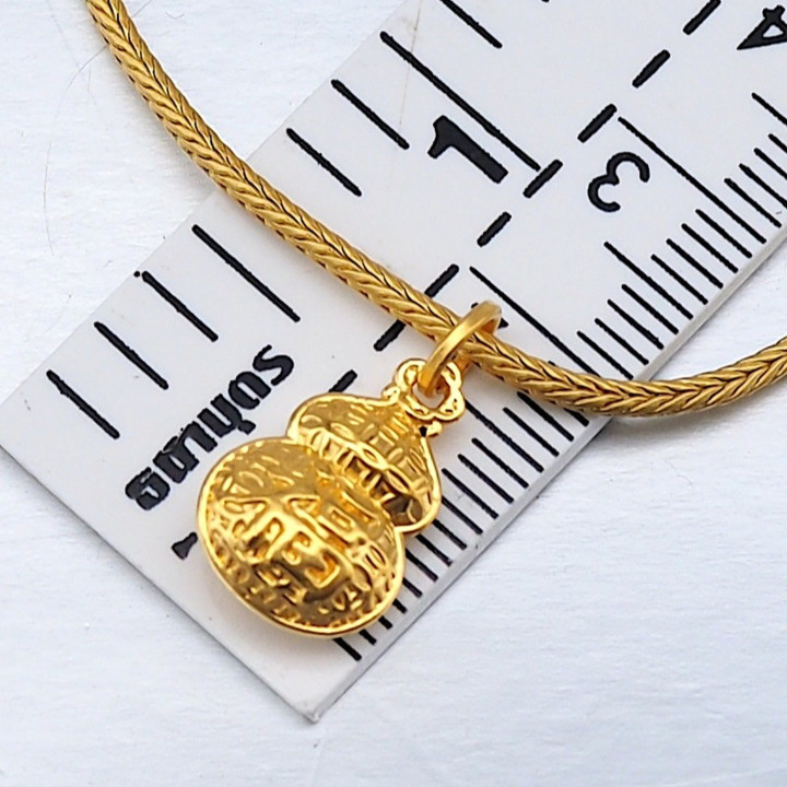 纯金安雅葫芦吊坠 | 永恒优雅