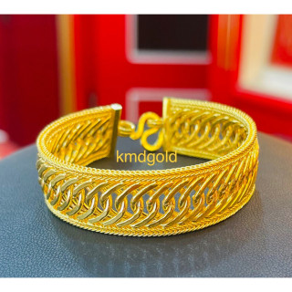 Genuine 1 Baht Gold Bracelet - KMDGOLD