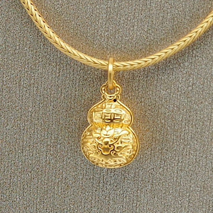 纯金安雅葫芦吊坠 | 永恒优雅