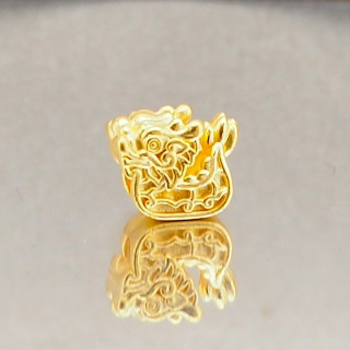 纯金安雅吊坠：迷你龙舟收藏品