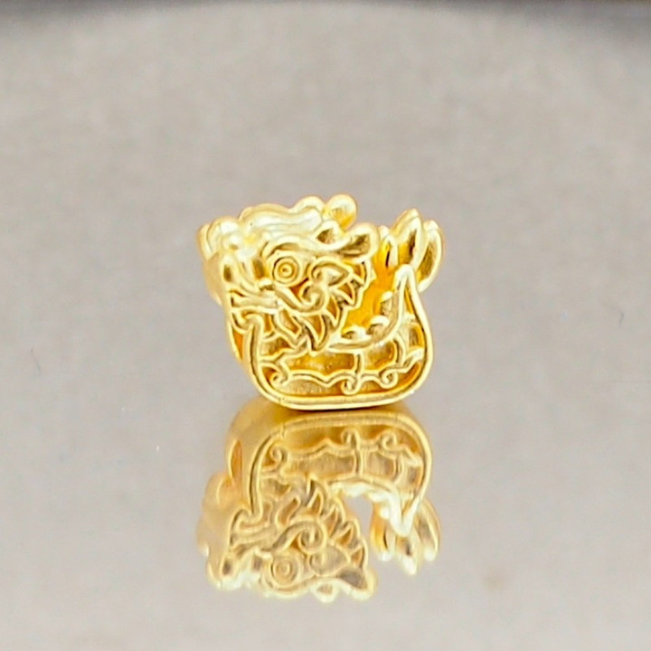 纯金安雅吊坠：迷你龙舟收藏品