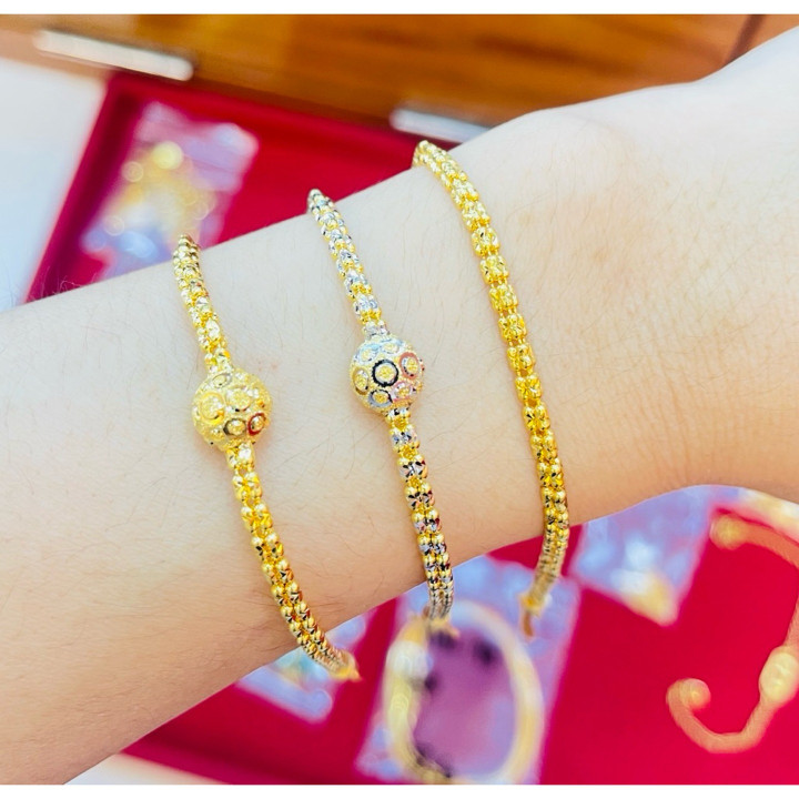 Bismarck Pattern Gold Bracelet (96.5% Pure)