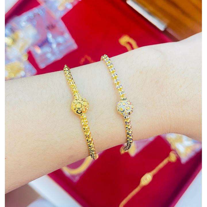 Bismarck Pattern Gold Bracelet (96.5% Pure)
