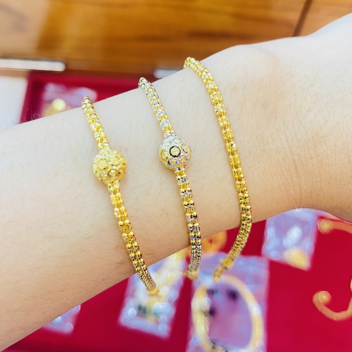 Bismarck Pattern Gold Bracelet (96.5% Pure)