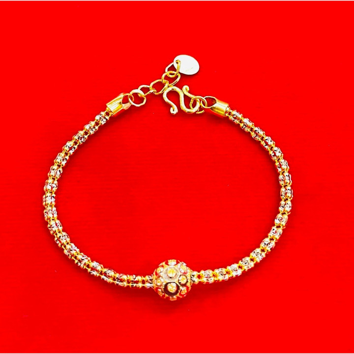 Bismarck Pattern Gold Bracelet (96.5% Pure)