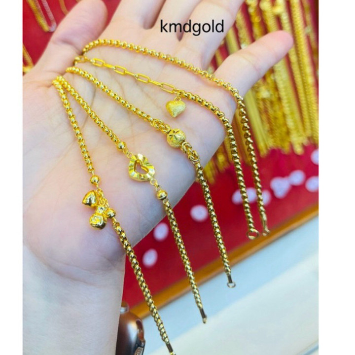 Genuine 14k Gold Salung Bracelet by KMDGold