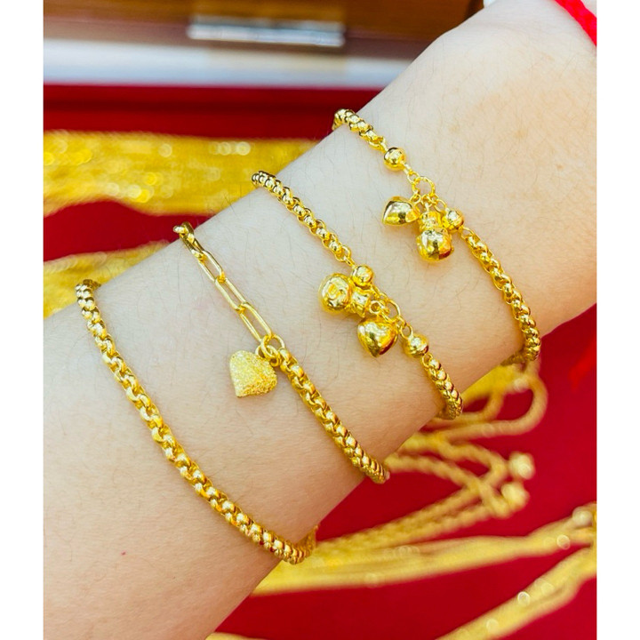 Genuine 14k Gold Salung Bracelet by KMDGold