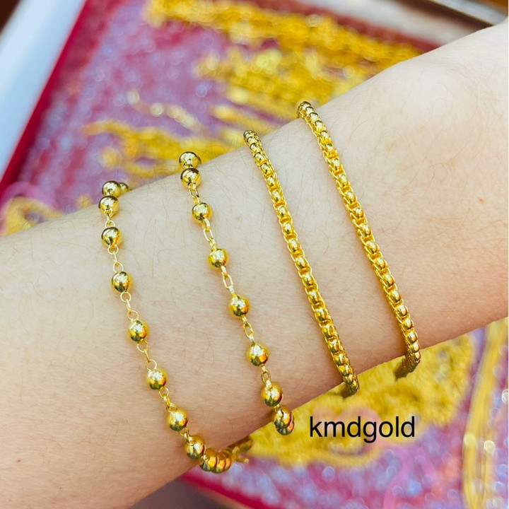 Genuine 14k Gold Salung Bracelet by KMDGold
