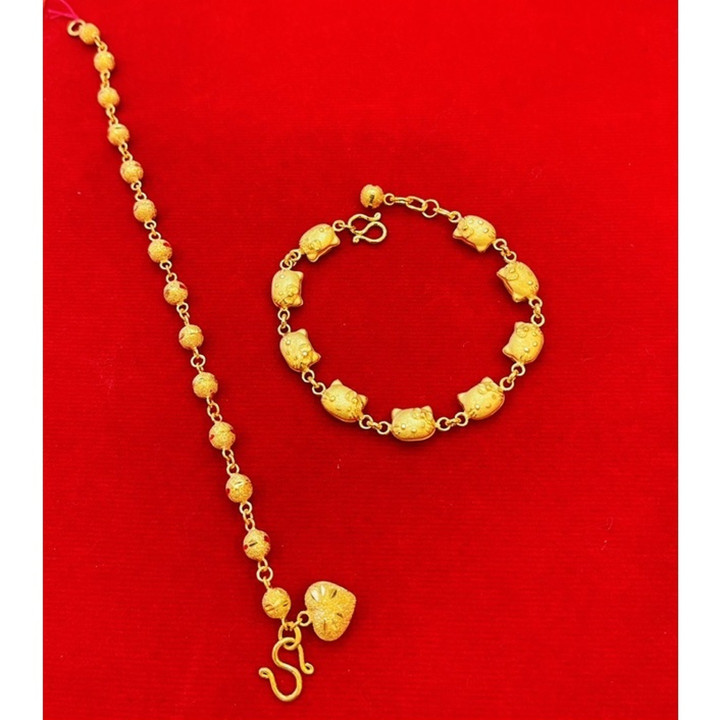 Pure 24k Gold Bracelet - KMDGold, Yaowarat Design