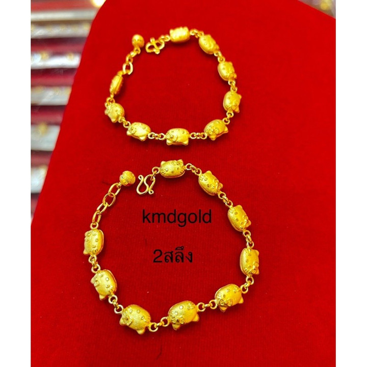Pure 24k Gold Bracelet - KMDGold, Yaowarat Design