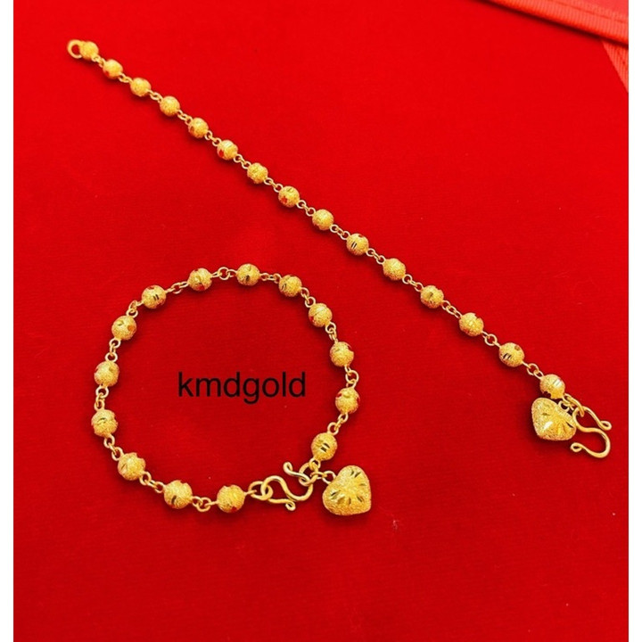 Pure 24k Gold Bracelet - KMDGold, Yaowarat Design