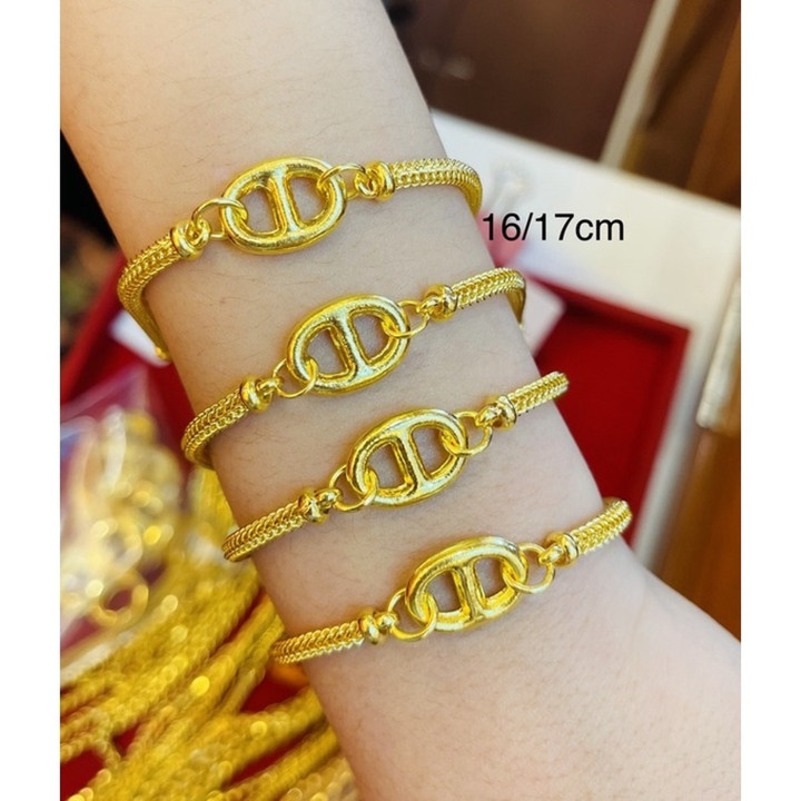 Genuine Gold 2-Salung Bracelet (7.5 Grams)