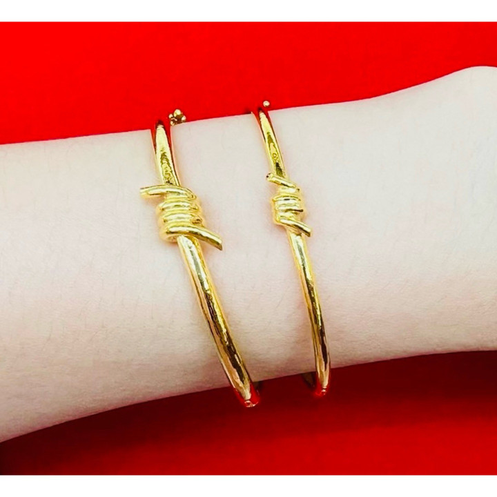 奢华 96.5% 金手镯 (2 Salung) | KMD黄金