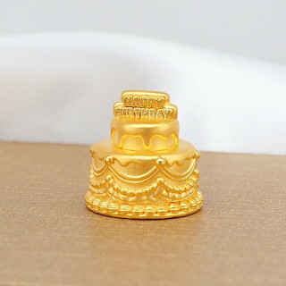 奢华黄金蛋糕：可食用24K纯金甜点