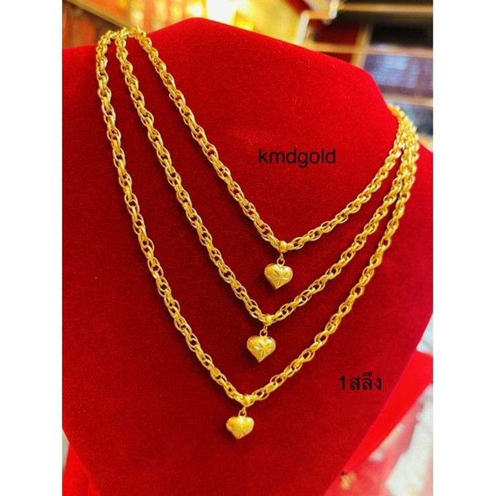 قلادة على شكل قلب ملتوي (ذهب عيار 14 قيراطًا)