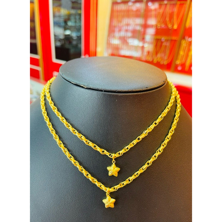 قلادة على شكل قلب ملتوي (ذهب عيار 14 قيراطًا)