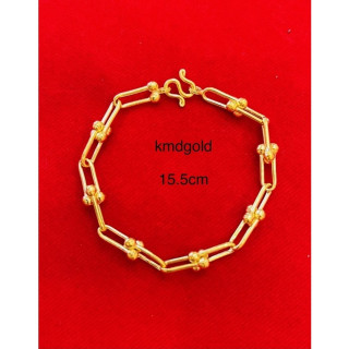 96.5% Pure Gold Bracelet - KMDGold Yaowarat Design