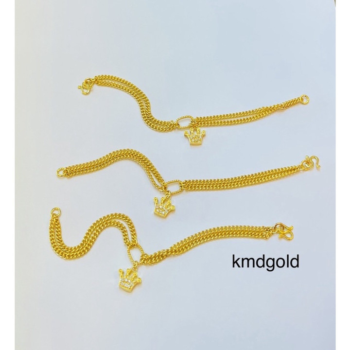 Authentic 96.5% Gold Bracelet | KMDGold Yaowarat Design