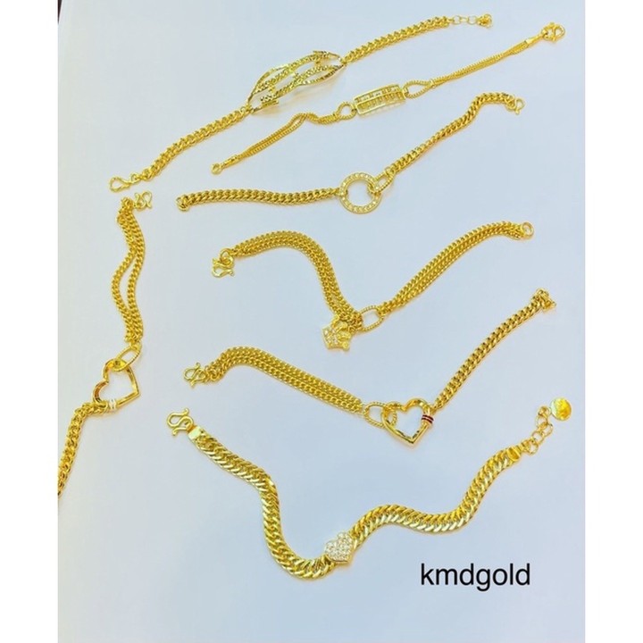 Authentic 96.5% Gold Bracelet | KMDGold Yaowarat Design