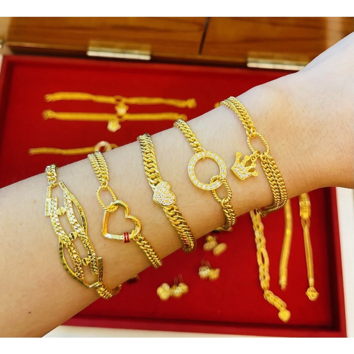 Authentic 96.5% Gold Bracelet | KMDGold Yaowarat Design