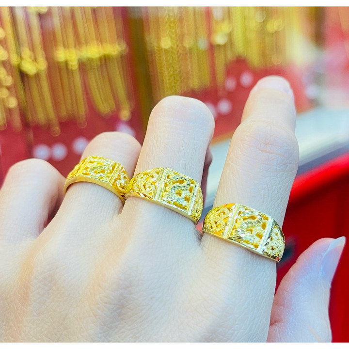 纯金龙头戒指 | KMDGold 96.5%