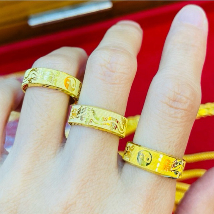 纯金龙头戒指 | KMDGold 96.5%