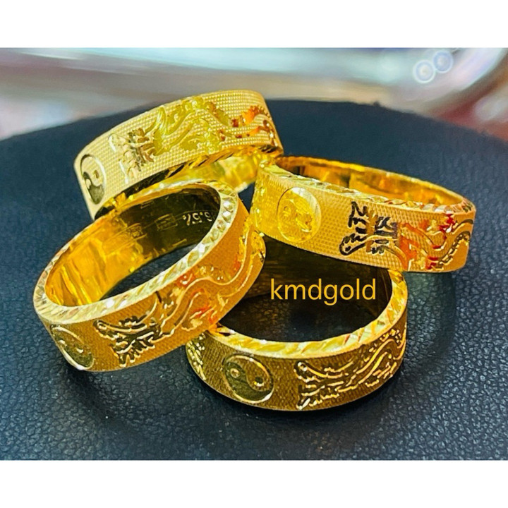 纯金龙头戒指 | KMDGold 96.5%