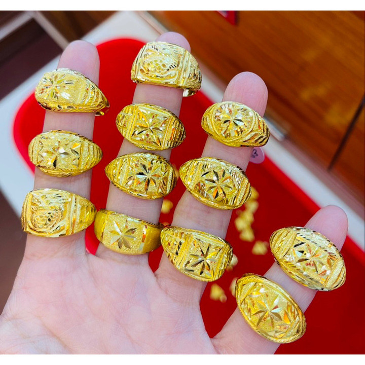 96.5%纯金戒指 | KMDGold镂空设计