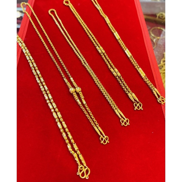 96.5%黄金项链 - 纯色设计（耀华力标准）