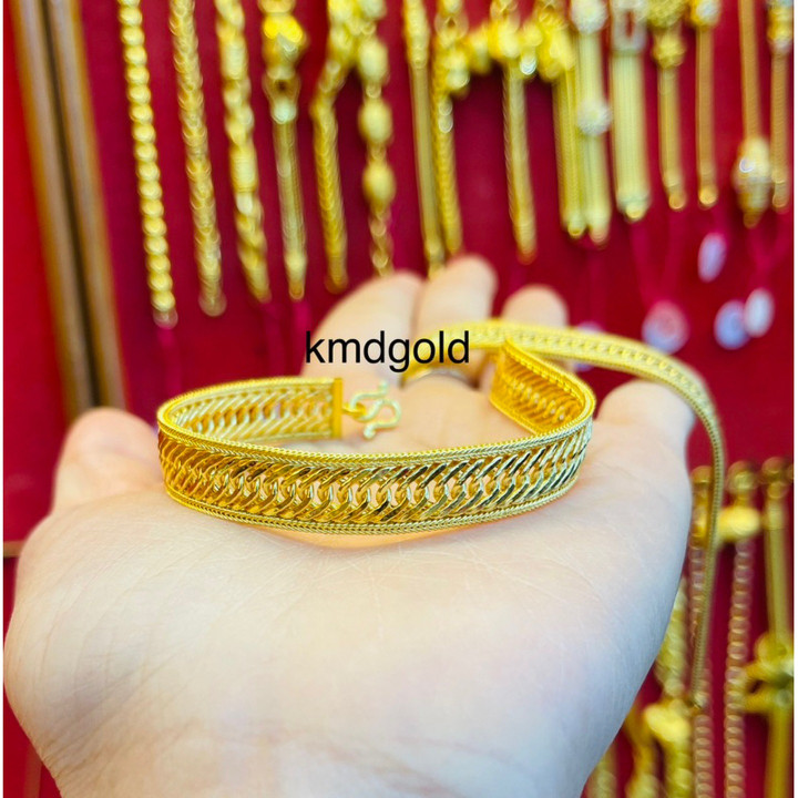 Genuine 24K Gold Romeo Bracelet by KMDGOLD