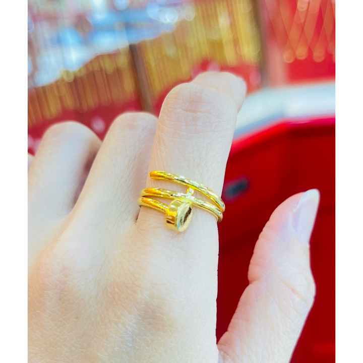 时尚 96.5% 纯金指甲环 (Salung)