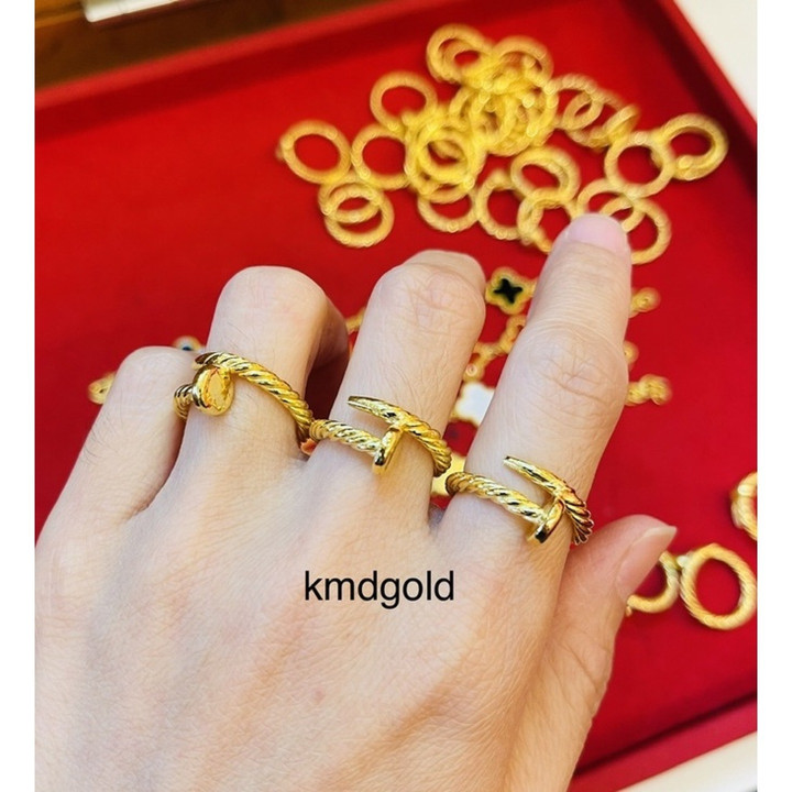 时尚 96.5% 纯金指甲环 (Salung)