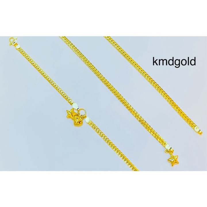 Genuine 14k Gold Salung Bracelet by KMDGold