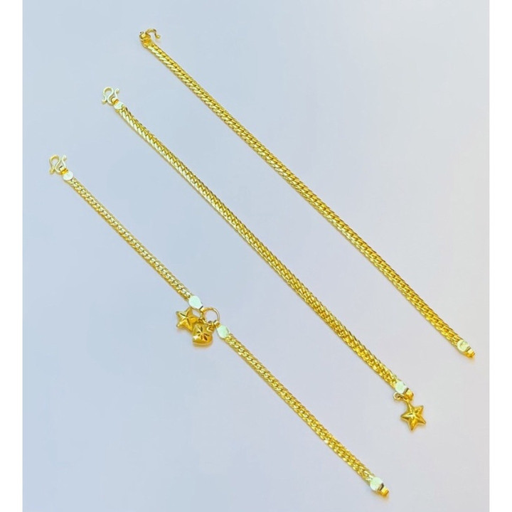 Genuine 14k Gold Salung Bracelet by KMDGold