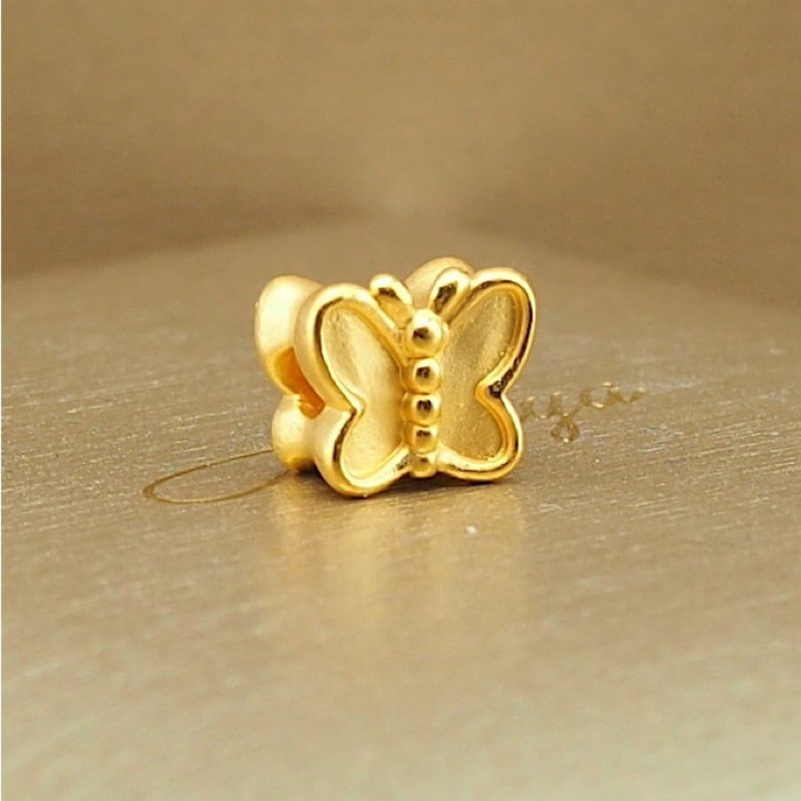 真金蝴蝶吊坠 | Anya 系列 | 奢华珠宝