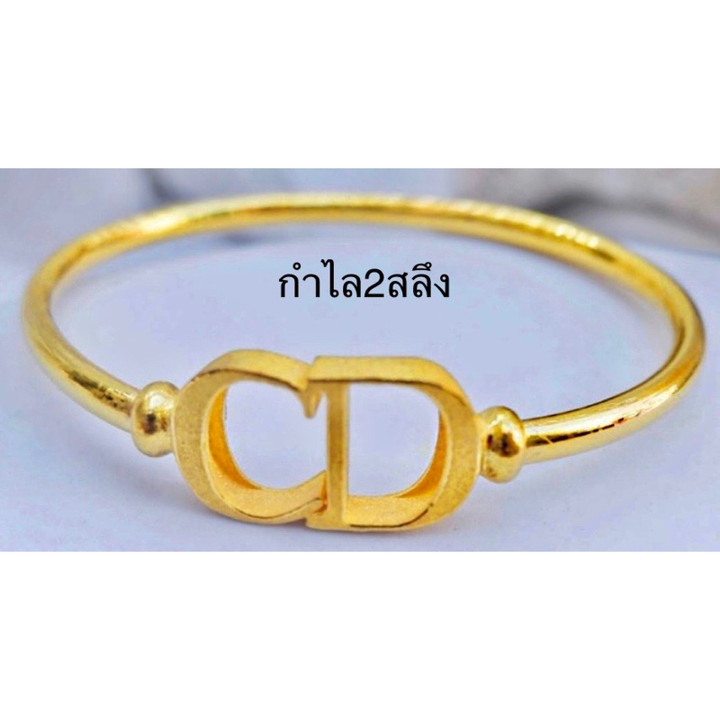 真金手镯 | 14K 双色设计