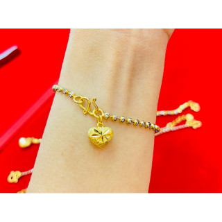 Genuine White Gold 2-Salung Bracelet | KMDGold