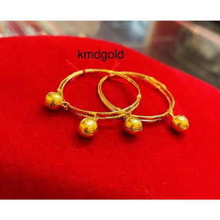 真金儿童脚链 | KMDGold | 2条