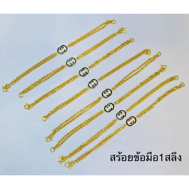 Genuine Gold Enamel Fashion Bracelet by KMDGold