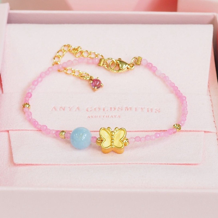 真金蝴蝶吊坠 | Anya 系列 | 奢华珠宝