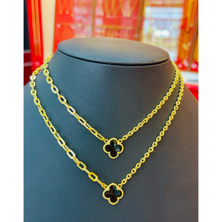 KMDGold 出品的真金 2-Saluang 项链