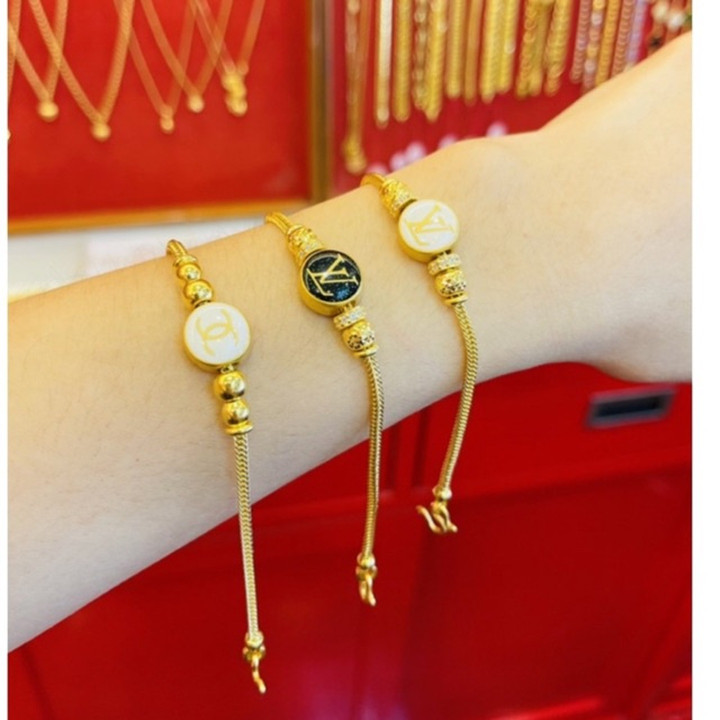 Saluang-Modearmband aus 24-karätigem Echtgold von KMDGold