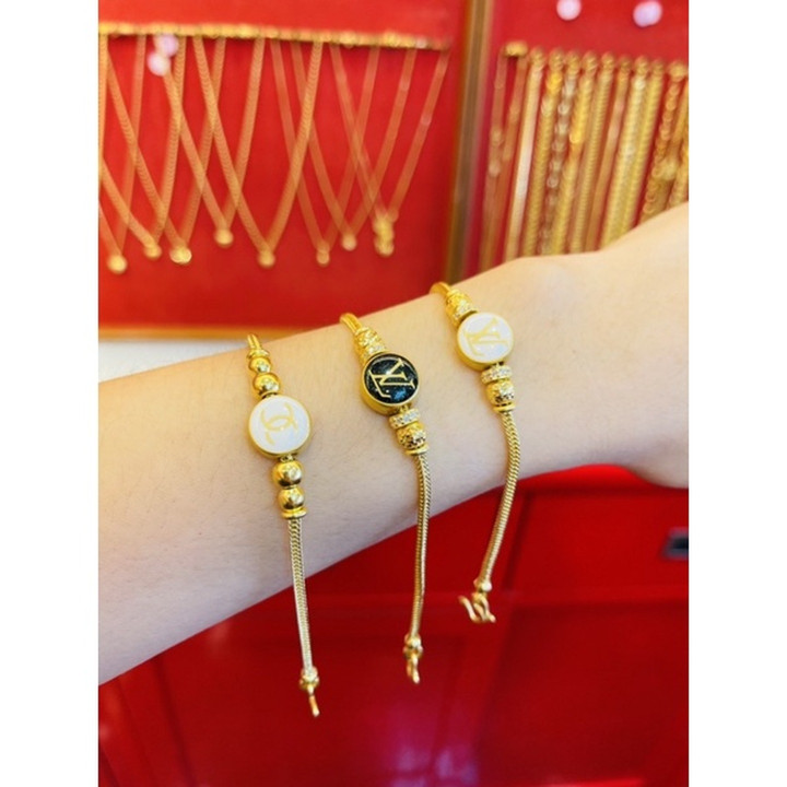 Saluang-Modearmband aus 24-karätigem Echtgold von KMDGold