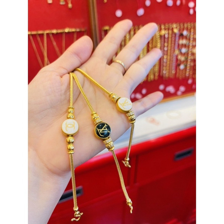 Saluang-Modearmband aus 24-karätigem Echtgold von KMDGold