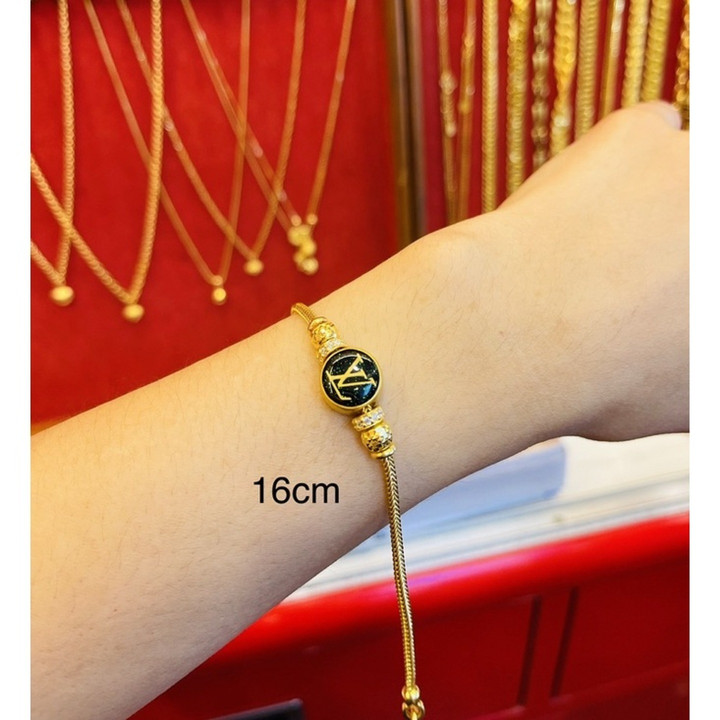 Saluang-Modearmband aus 24-karätigem Echtgold von KMDGold