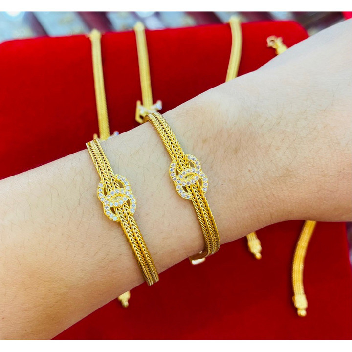 Genuine 2-Salung Gold Bracelet by KMDGOLD